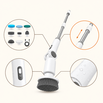 Awelora 8-in-1 Electric Spin Scrubber